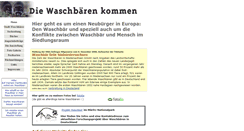 Desktop Screenshot of diewaschbaerenkommen.de