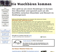 Tablet Screenshot of diewaschbaerenkommen.de